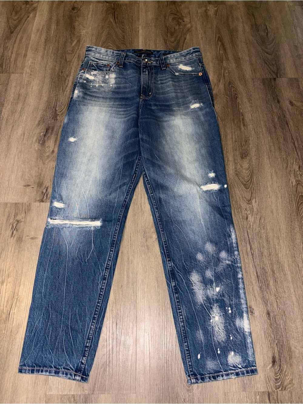 Abercrombie & Fitch | Distressed Splatter Jeans